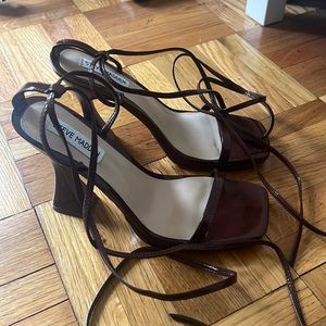 Steve Madden block strappy heels